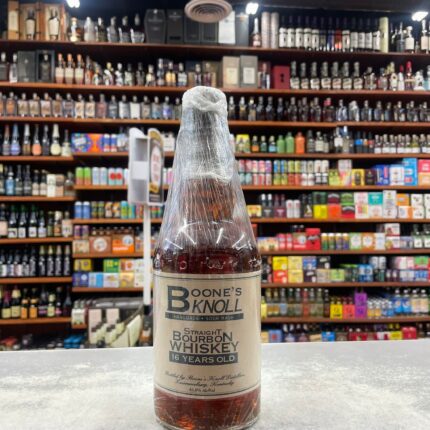 Boones Knoll Bourbon 16 Years Old Black Wax Squat Bottle 91.6 Proof *