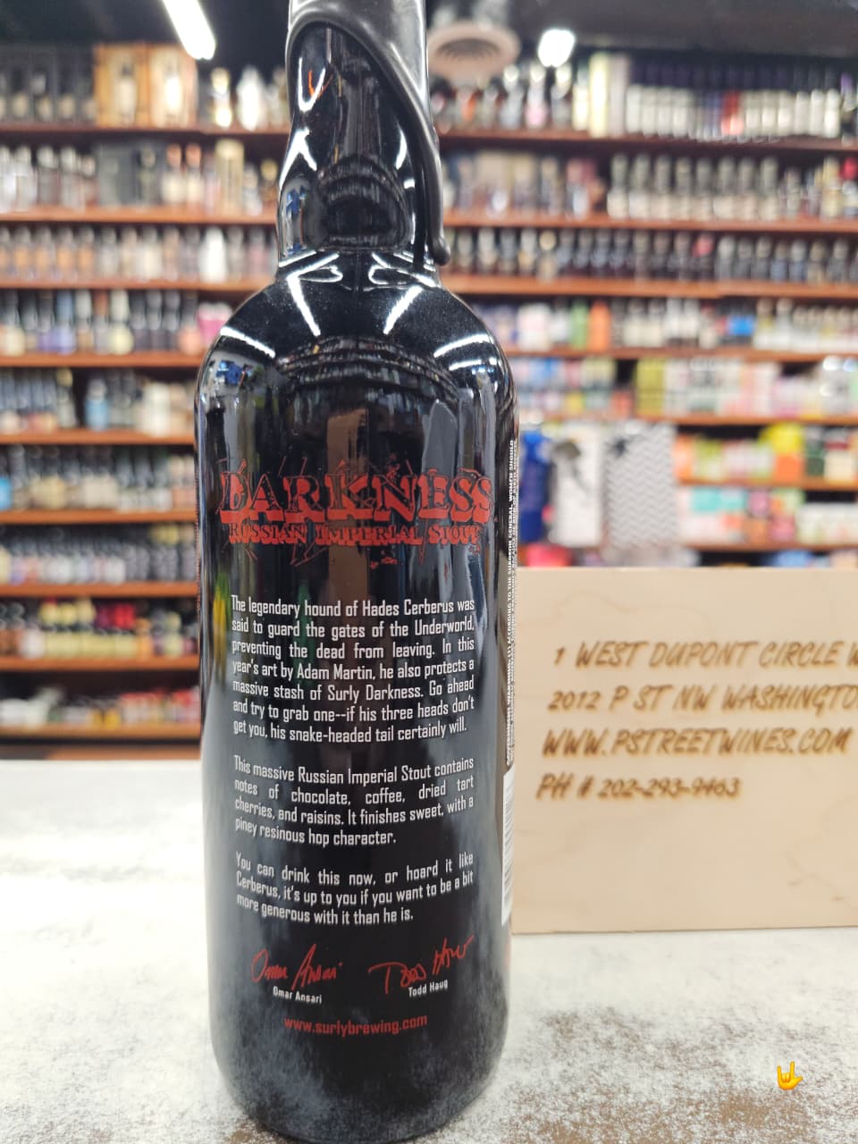 Surly Brewing Darkness Russian Stout 750mL 02 Surly Brewing Darkness Russian 2015 Stout 750mL - Image 2