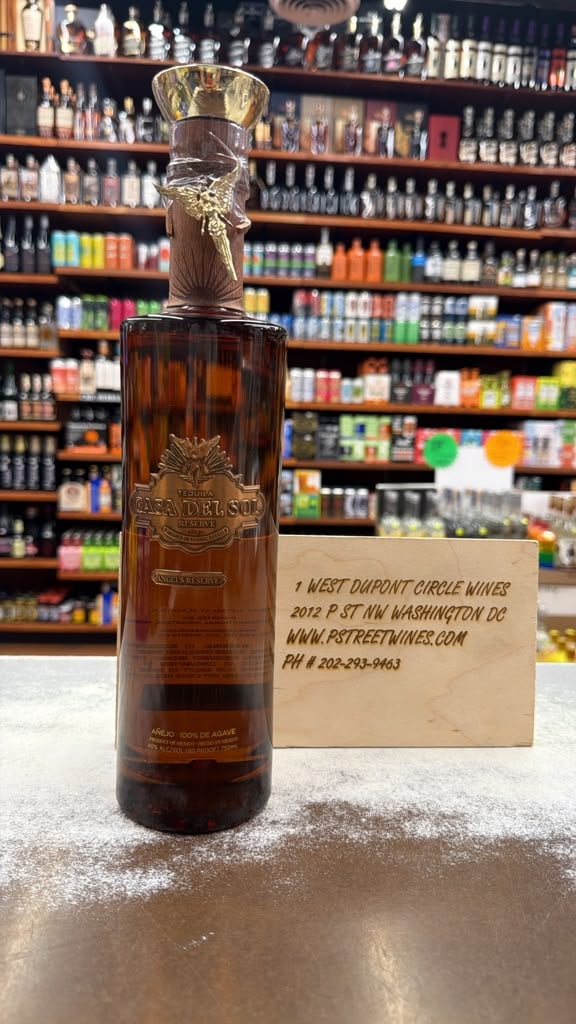 casa del sol anejo angel Casa Del Sol Anejo The Angels Reserve 1111 Tequila 750 mL - Image 1