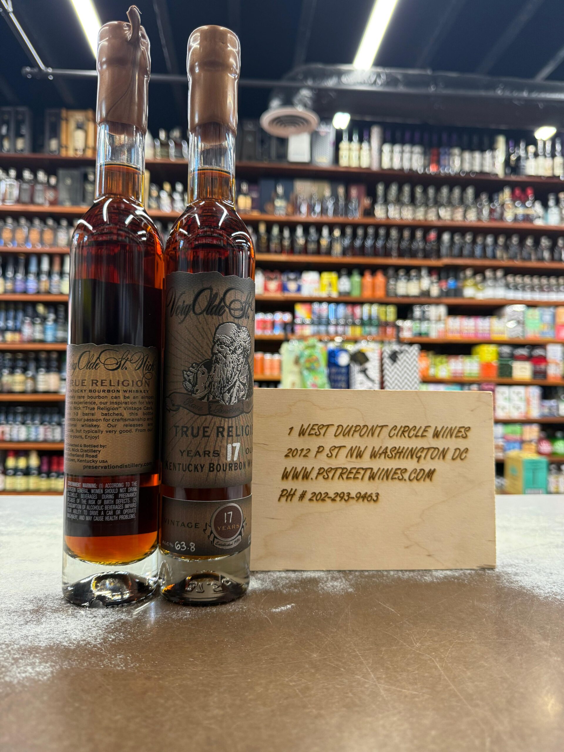 Very Olde St Nick Bourbon 17 Years Old True Religion 375 mL Very Olde St Nick Bourbon 17 Years Old True Religion 375 mL - Image 1