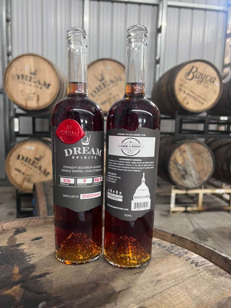 306 750 ml Dream Spirits Bourbon 9 Years Old Barrel 306 Single 66.8 % ABV By Cask In Point - Image 1