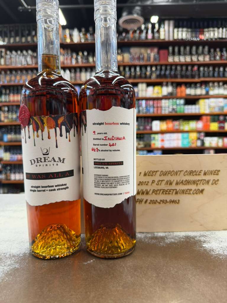 it was all a dream 401 Dream Spirits Bourbon It Was All A Dream 9 Years Old Single Barrel 401 64.7% ABV - Image 1