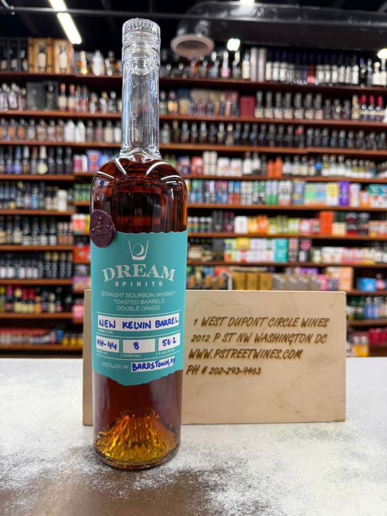 hh 44 Dream Spirits Double Oaked Heaven Hill Bourbon 8 Years Old Barrel HH 44 56.2% ABV By Prav Saraff 750 mL - Image 1