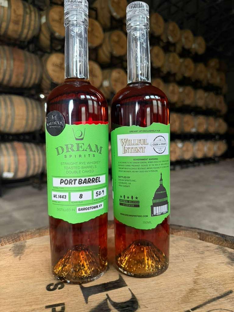 dream 1443 willful intent Dream Spirits Bourbon Rye Double Oaked 8 Years Barrel WL 1443 By Cask In Point - Image 1