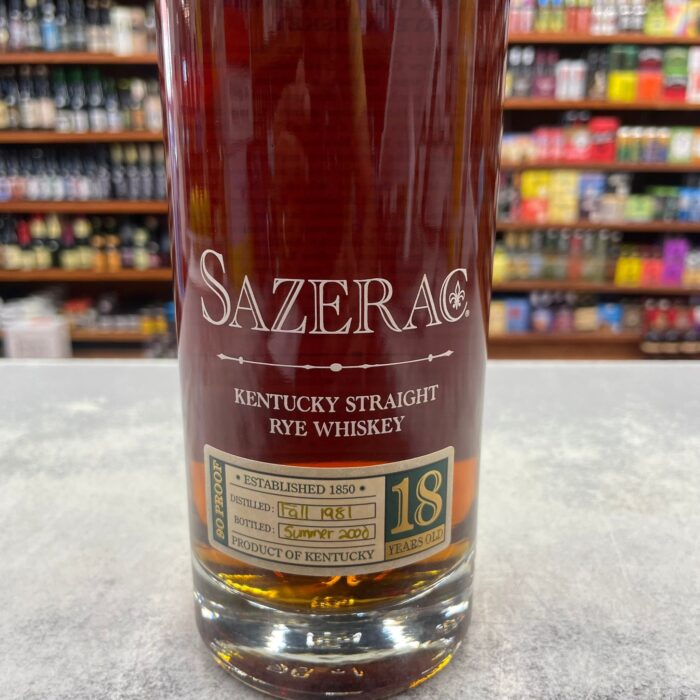 Buffalo Trace Antique Collection BTAC Sazerac Rye 18 Years Old 1981 Vintage Bottled In 2000 * - Image 2