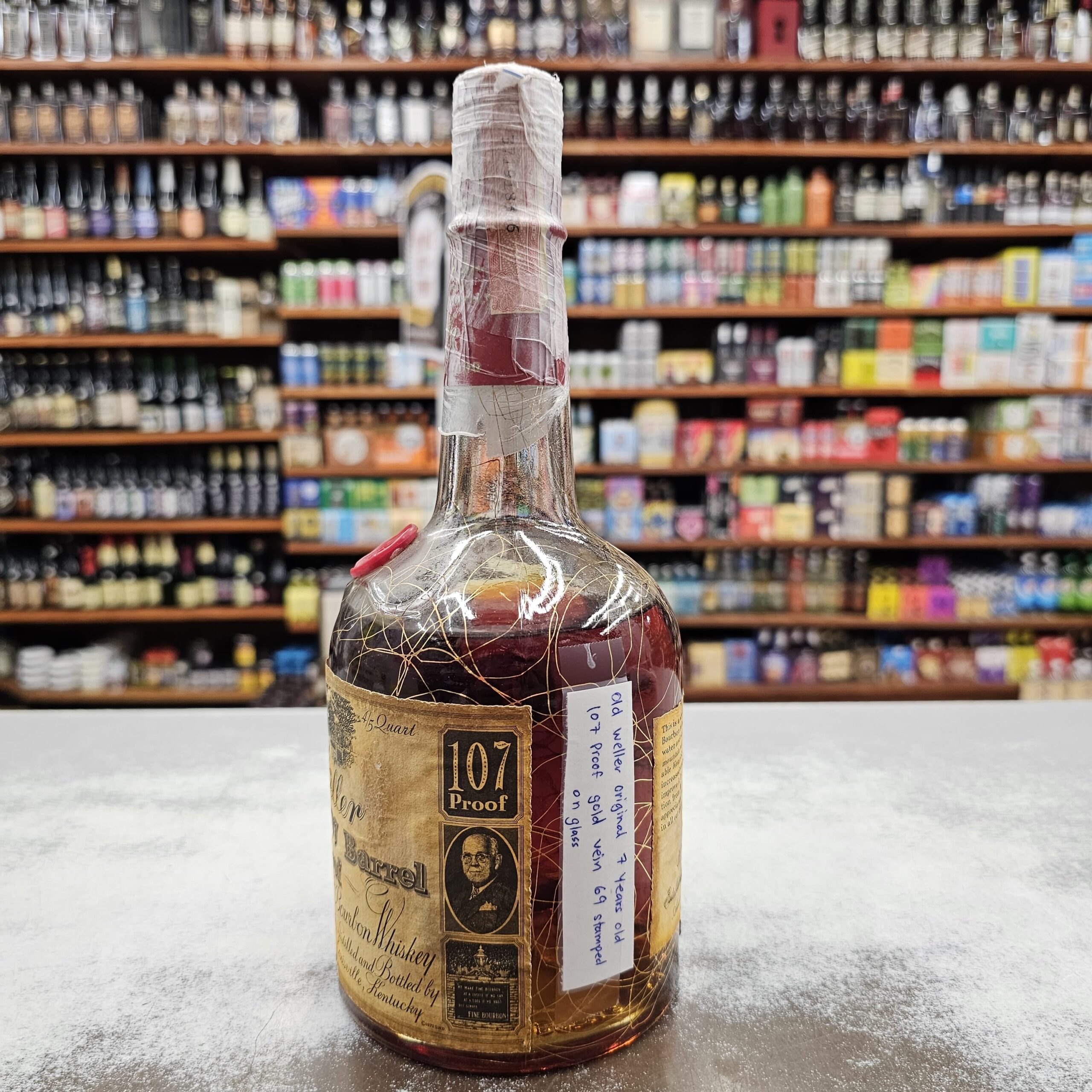 Old Weller Original 7 Years Old 107 Proof Gold Vein 69